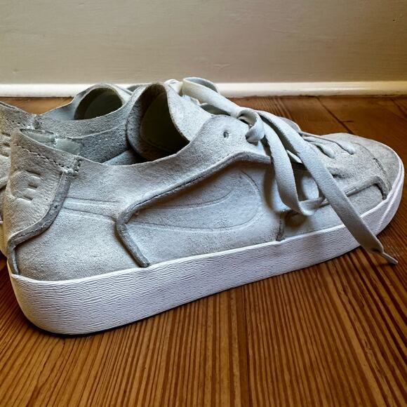 Nike Blazer low top suede ghost aqua sneakers SIZE 8.5 - Picture 3 of 10